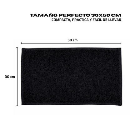 Toalla Negra de Algodón 30x50 cm (450 g) | Pack 5 Unidades
