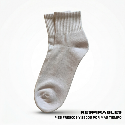 Calcetines Deportivos Blancos (39–43) | Pack de 3 pares