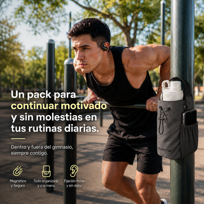 Pack Bolso Magnético Superior + Audífonos Langsdom TS19