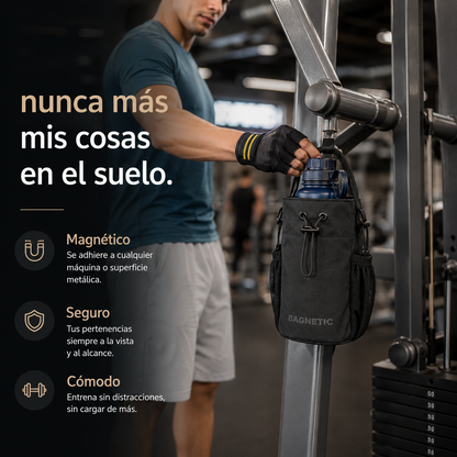 Pack Bolso Magnético Superior + Botella Inox 800 ml