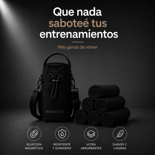Pack Bolso Magnético Superior + Pack 5 Toallas