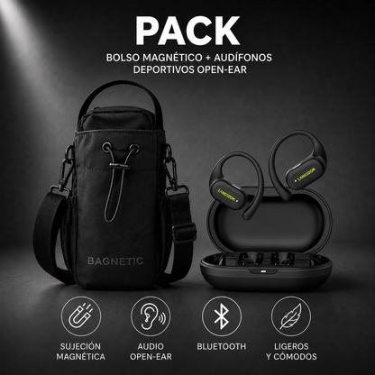 Pack Bolso Magnético Superior + Audífonos Langsdom TS19