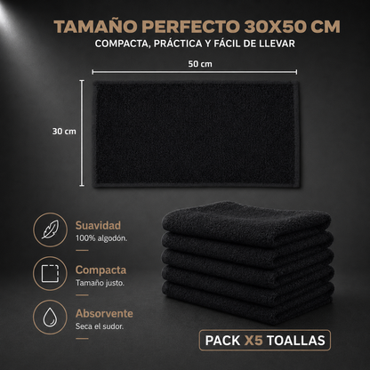 Pack Bolso Magnético Superior + Pack 5 Toallas